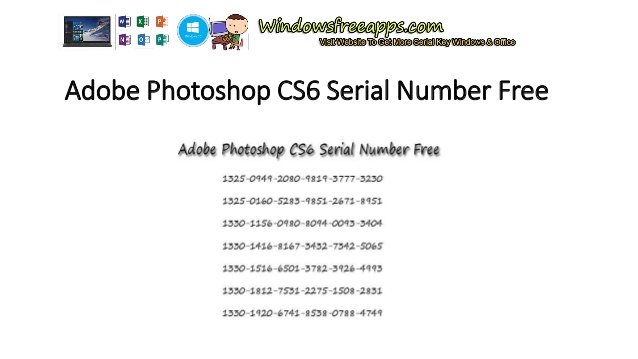 Adobe cs6 serial key list 2016